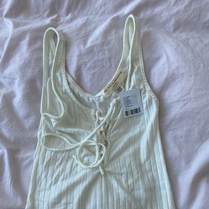Urbanoutfitters lace up rubbed tank NWT